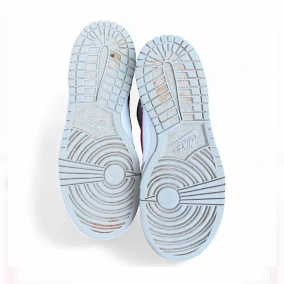 Nike Dunk High SE Athletic Club Light Smoke Grey Gym Red DH9750-001 GS Size 8W - Picture 7 of 8